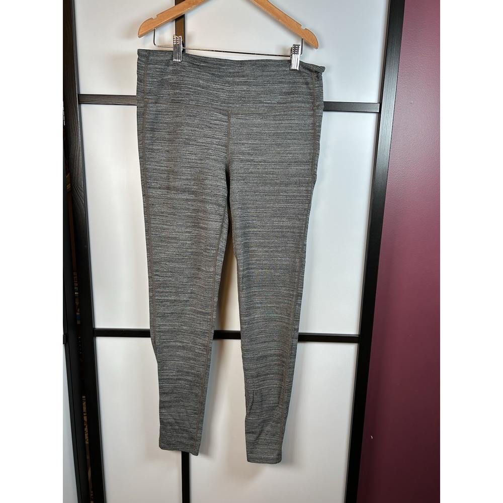 Athleta Leggings Gray Spacedye Full Length Women's‎ Large Yoga Athleisure